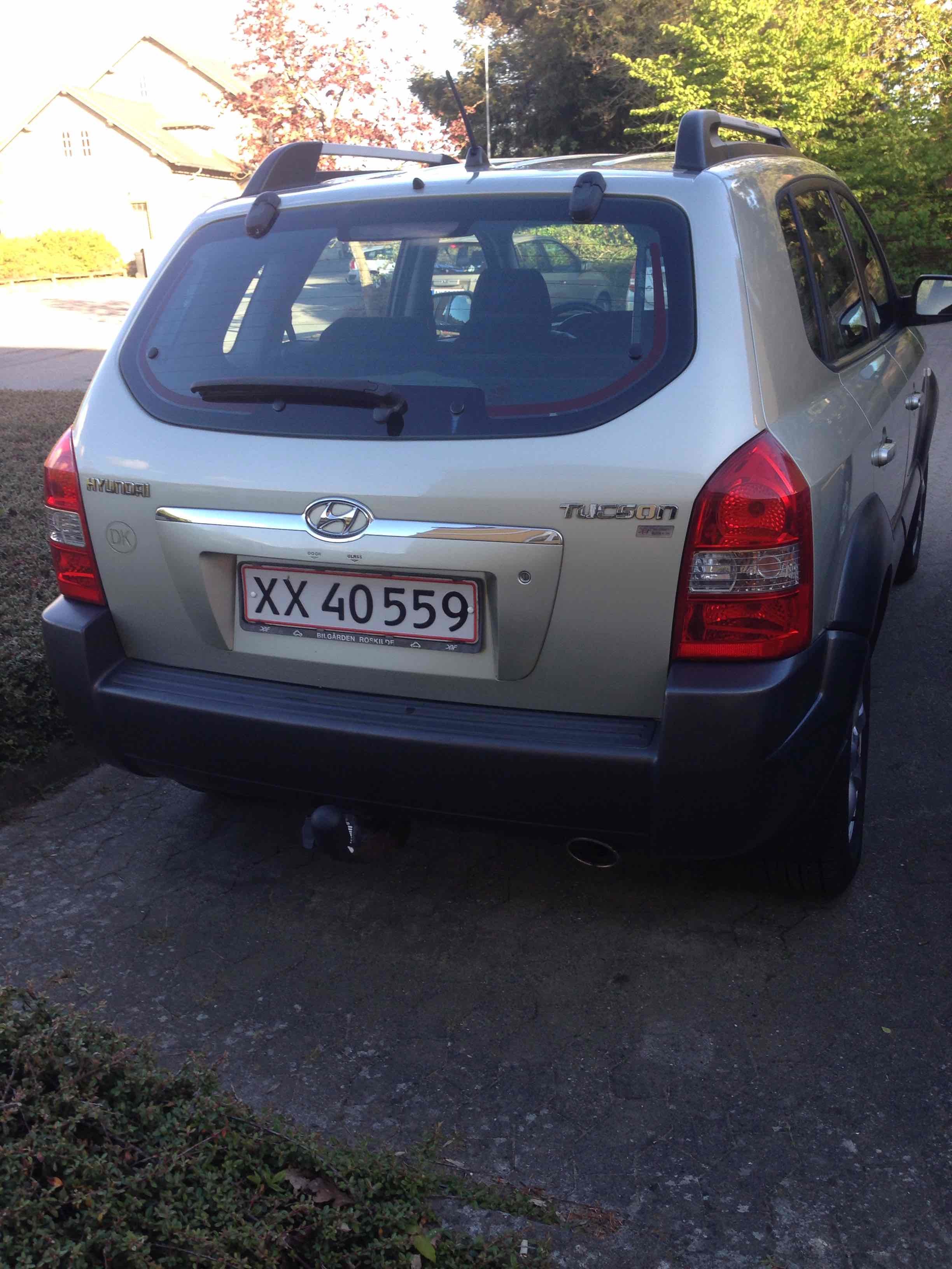 Grøn Hyundai Tucson fra 2005