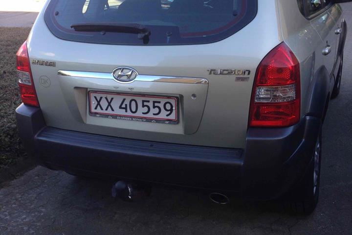 Grøn Hyundai Tucson fra 2005