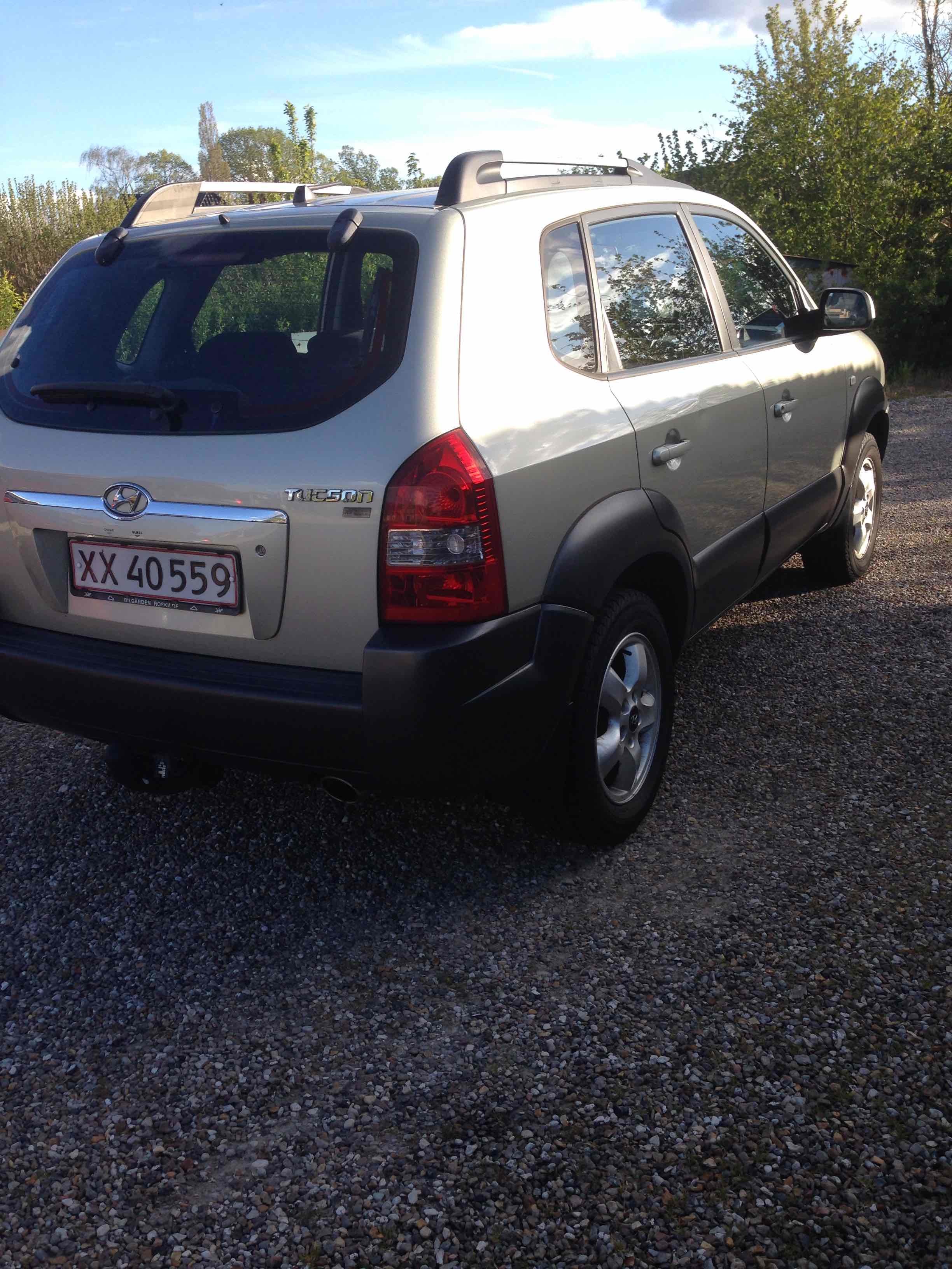 Grøn Hyundai Tucson fra 2005
