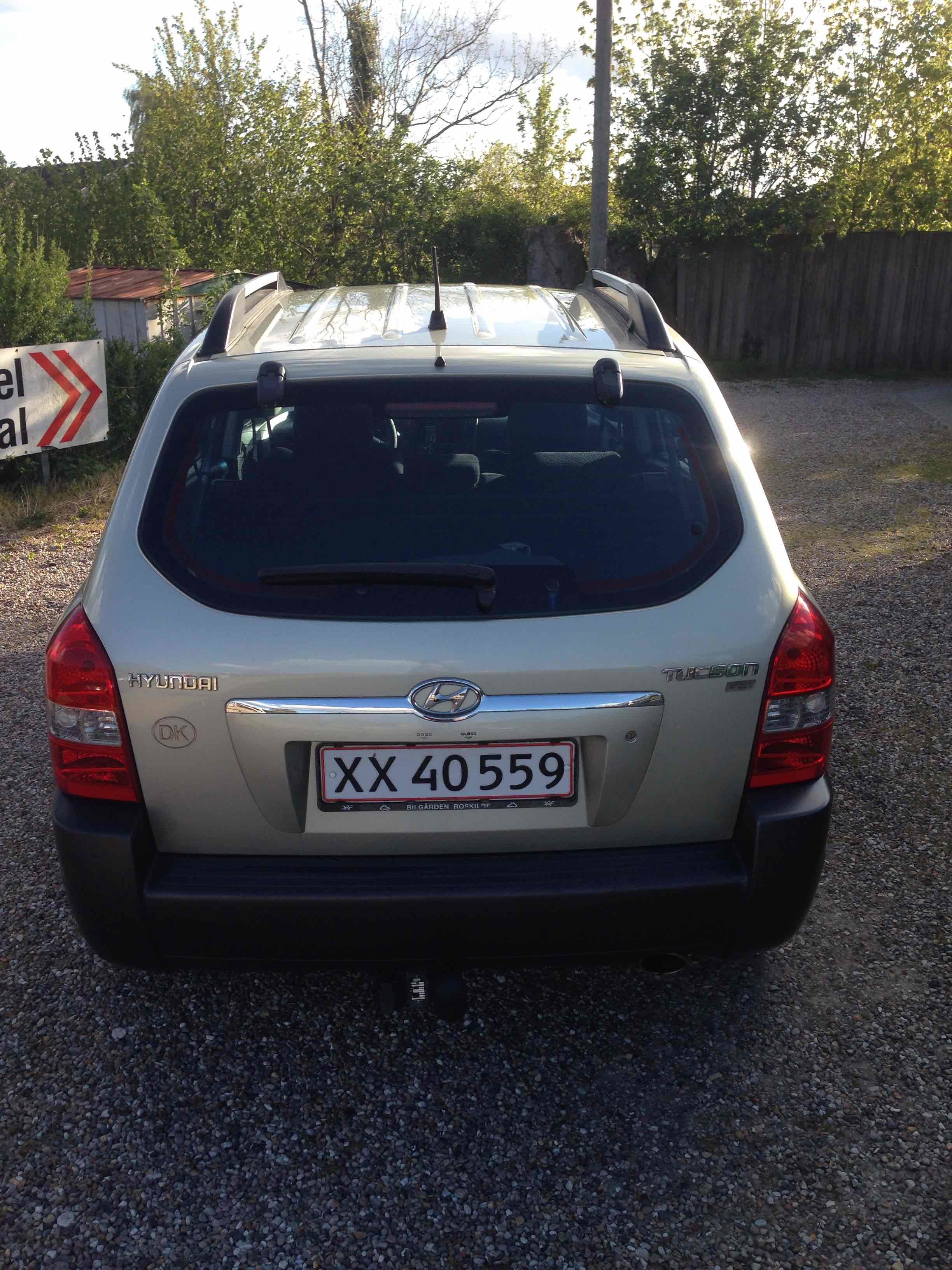 Grøn Hyundai Tucson fra 2005