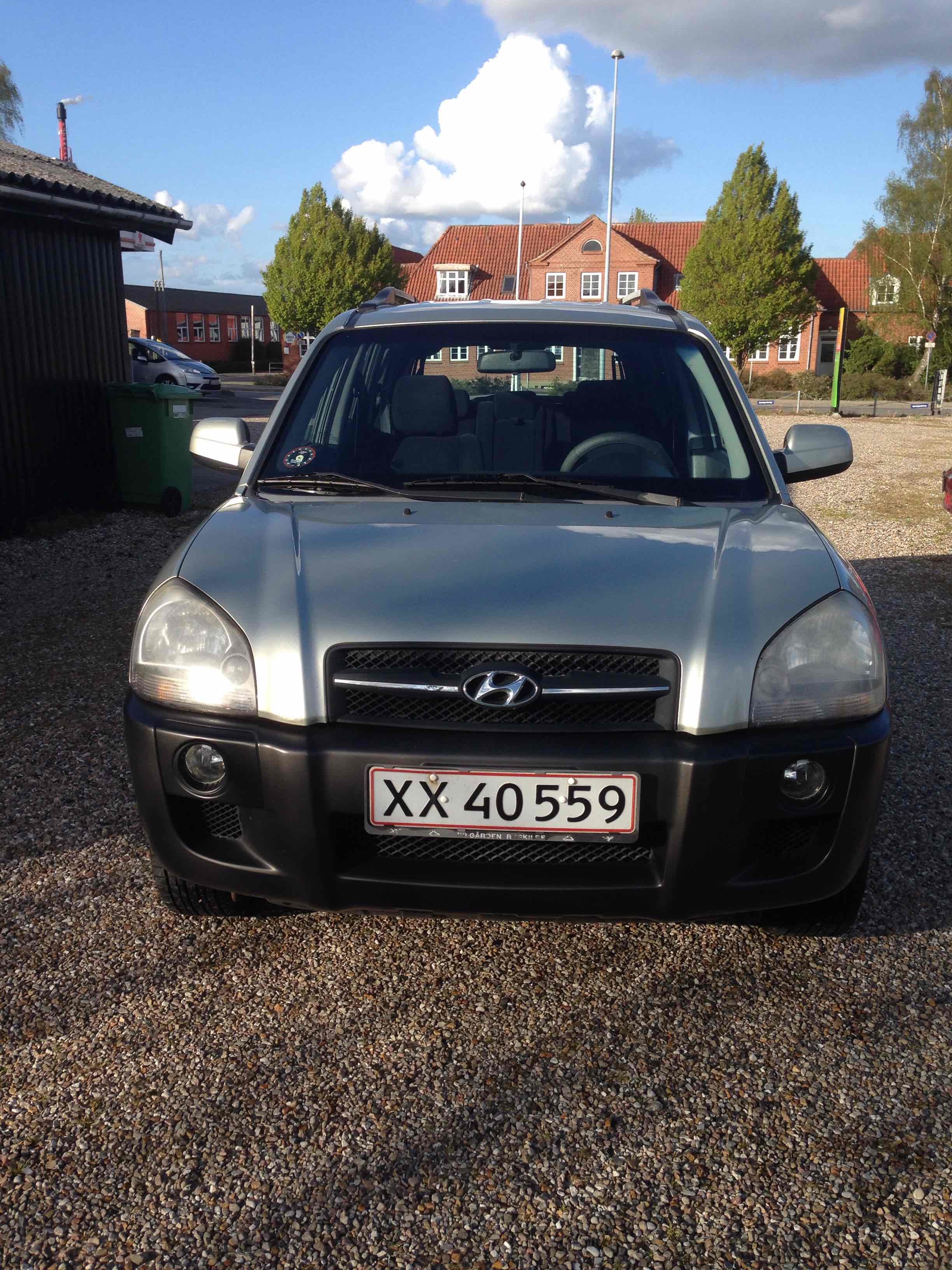 Grøn Hyundai Tucson fra 2005