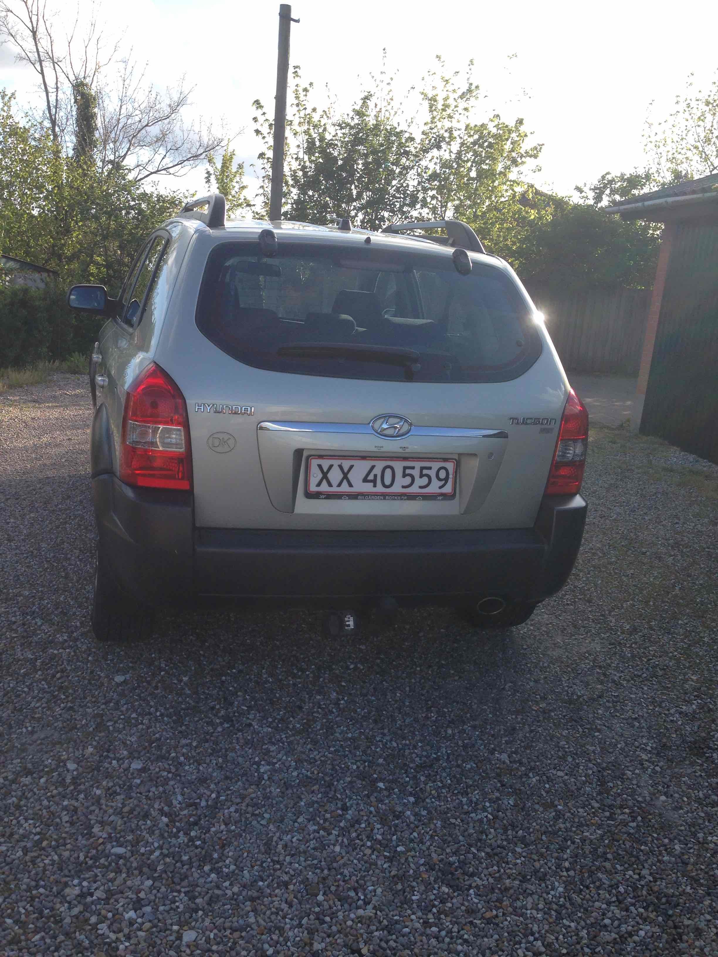 Grøn Hyundai Tucson fra 2005