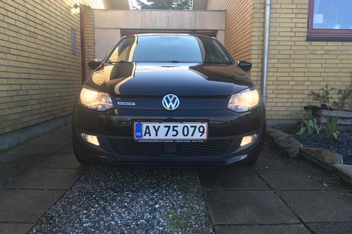 Sort VW Polo fra 2015