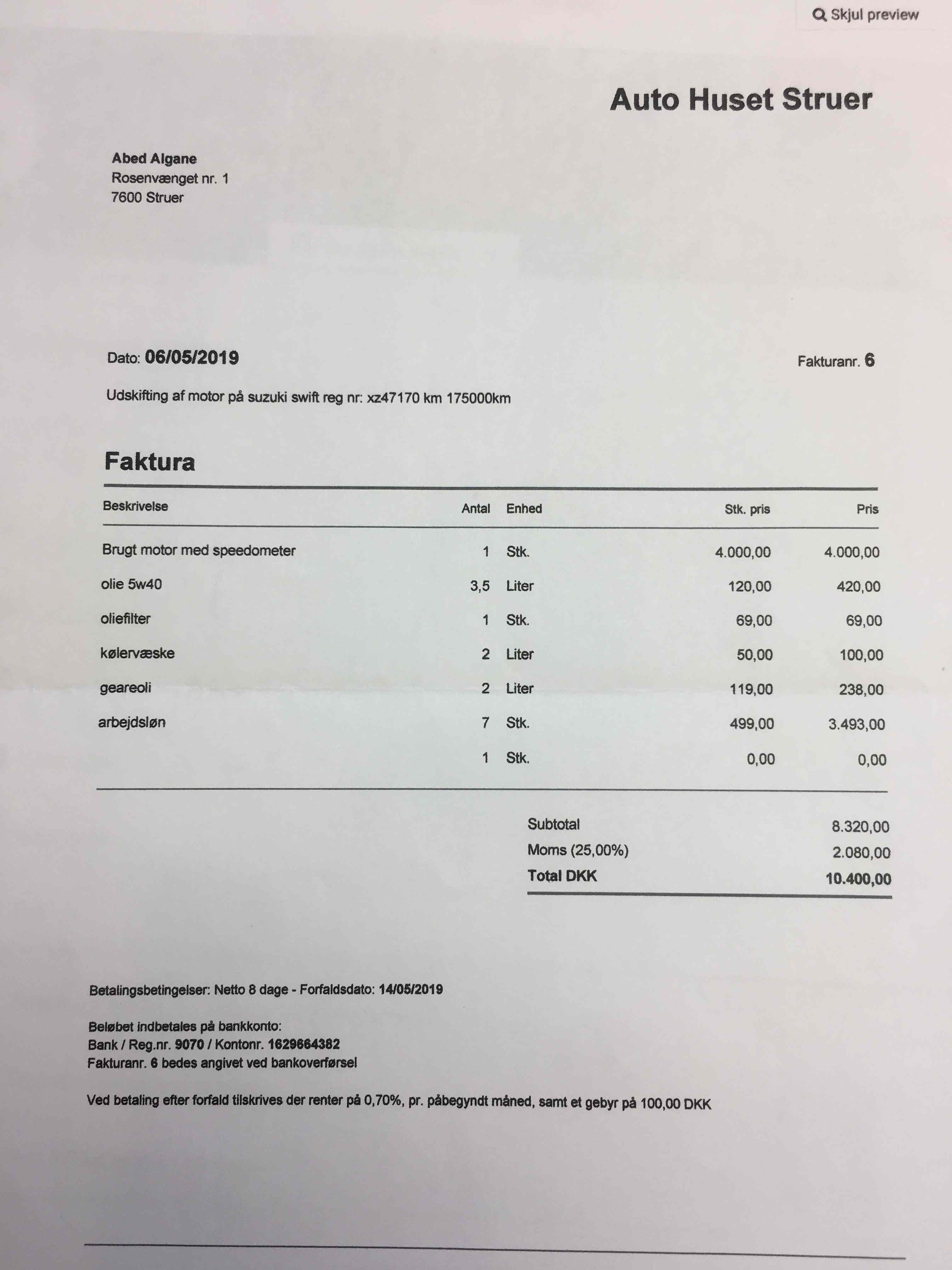 undefined Suzuki Swift fra 2006