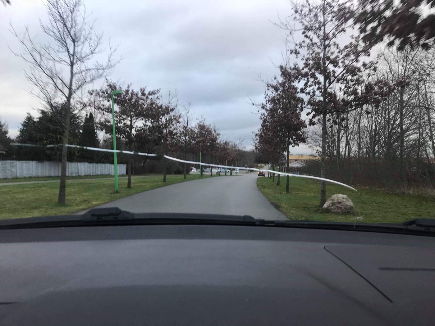 Rød Skoda Fabia fra 2007