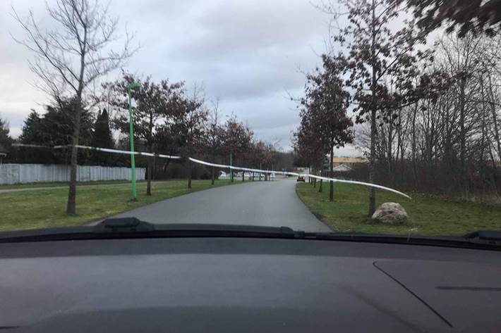 Rød Skoda Fabia fra 2007