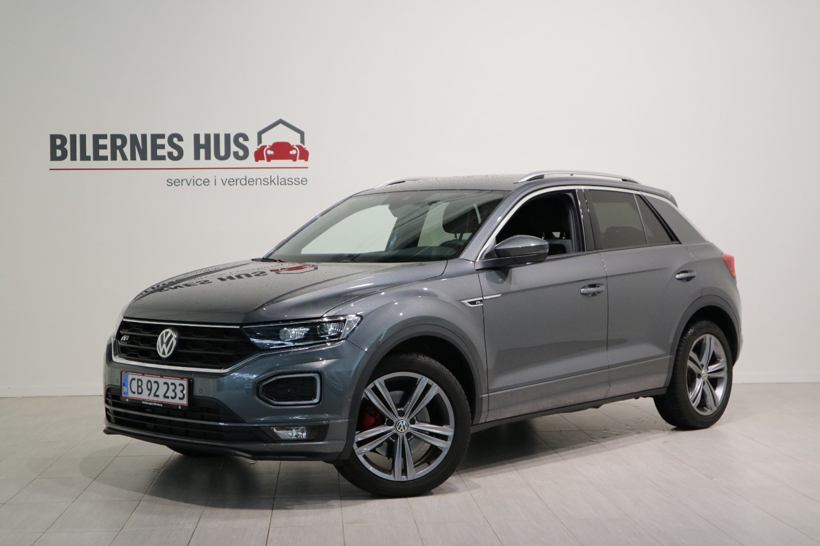 Grå VW T-Roc fra 2019