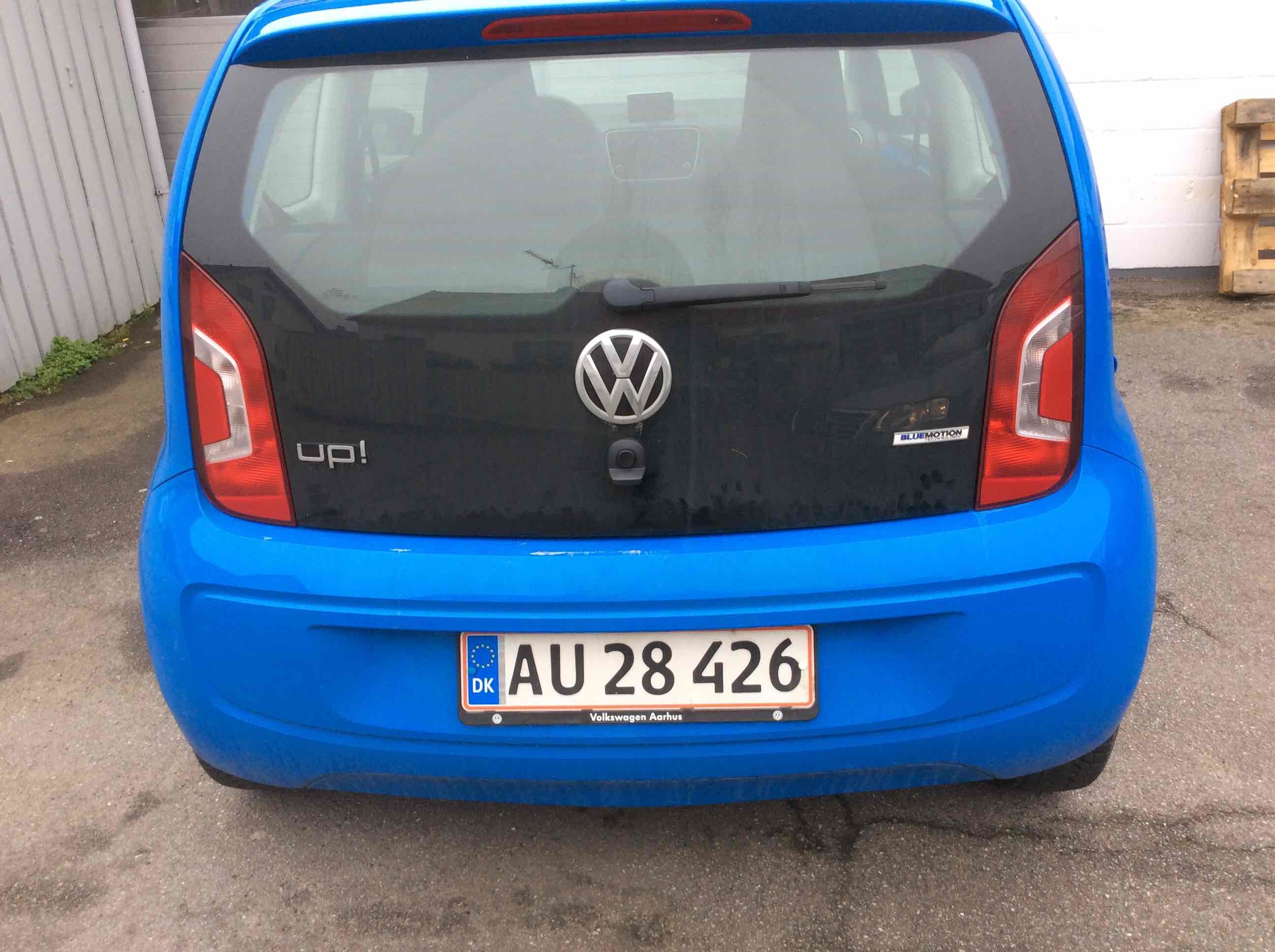 Blå VW UP! fra 2015