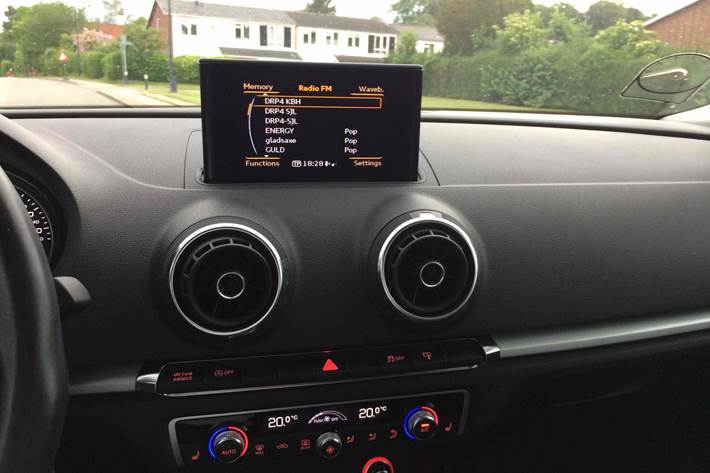 Sort Audi A3 fra 2015