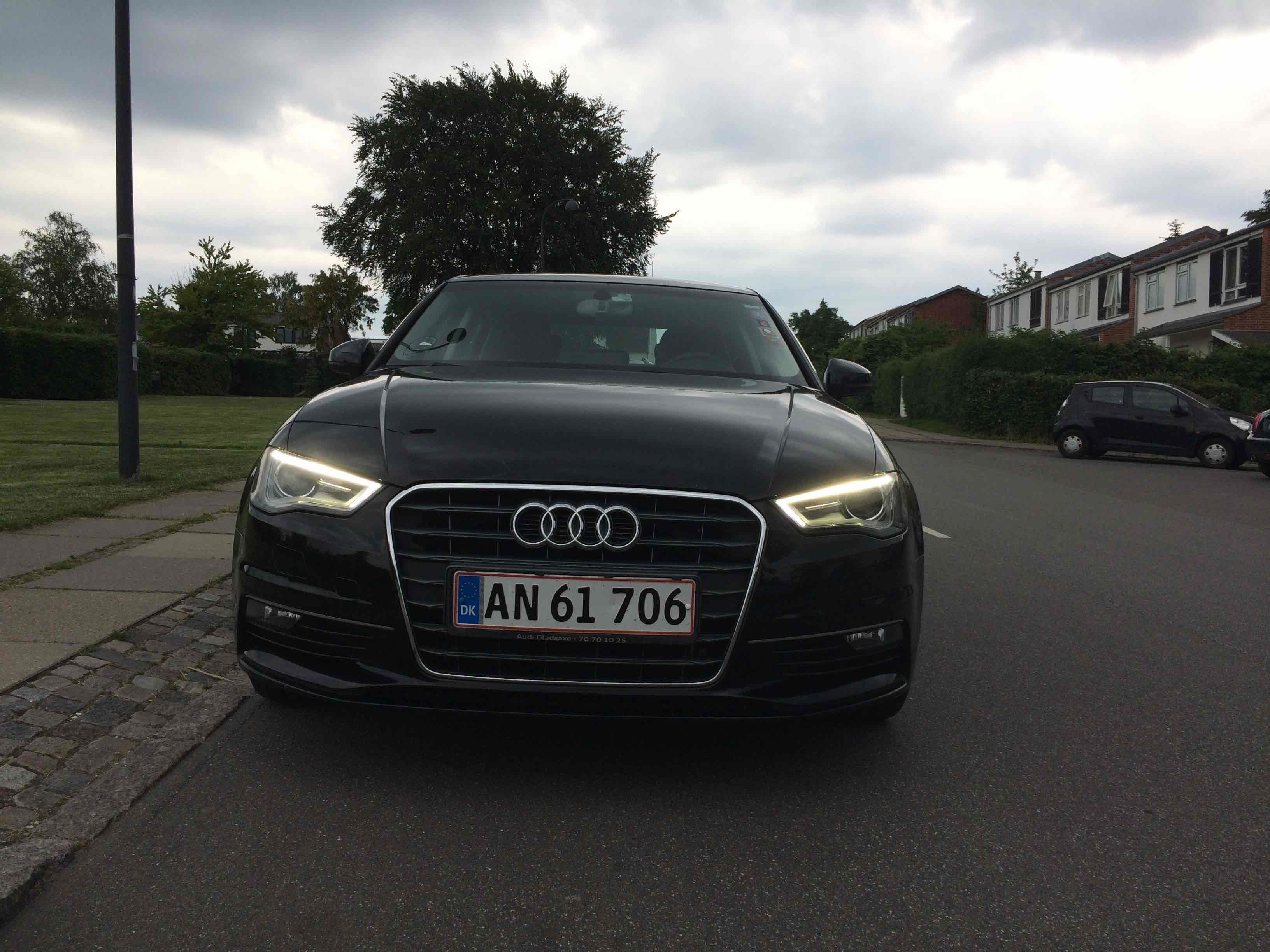 Sort Audi A3 fra 2015