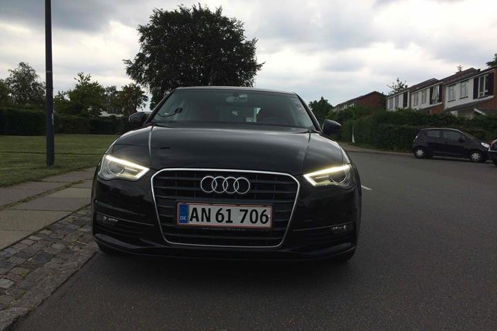 Sort Audi A3 fra 2015