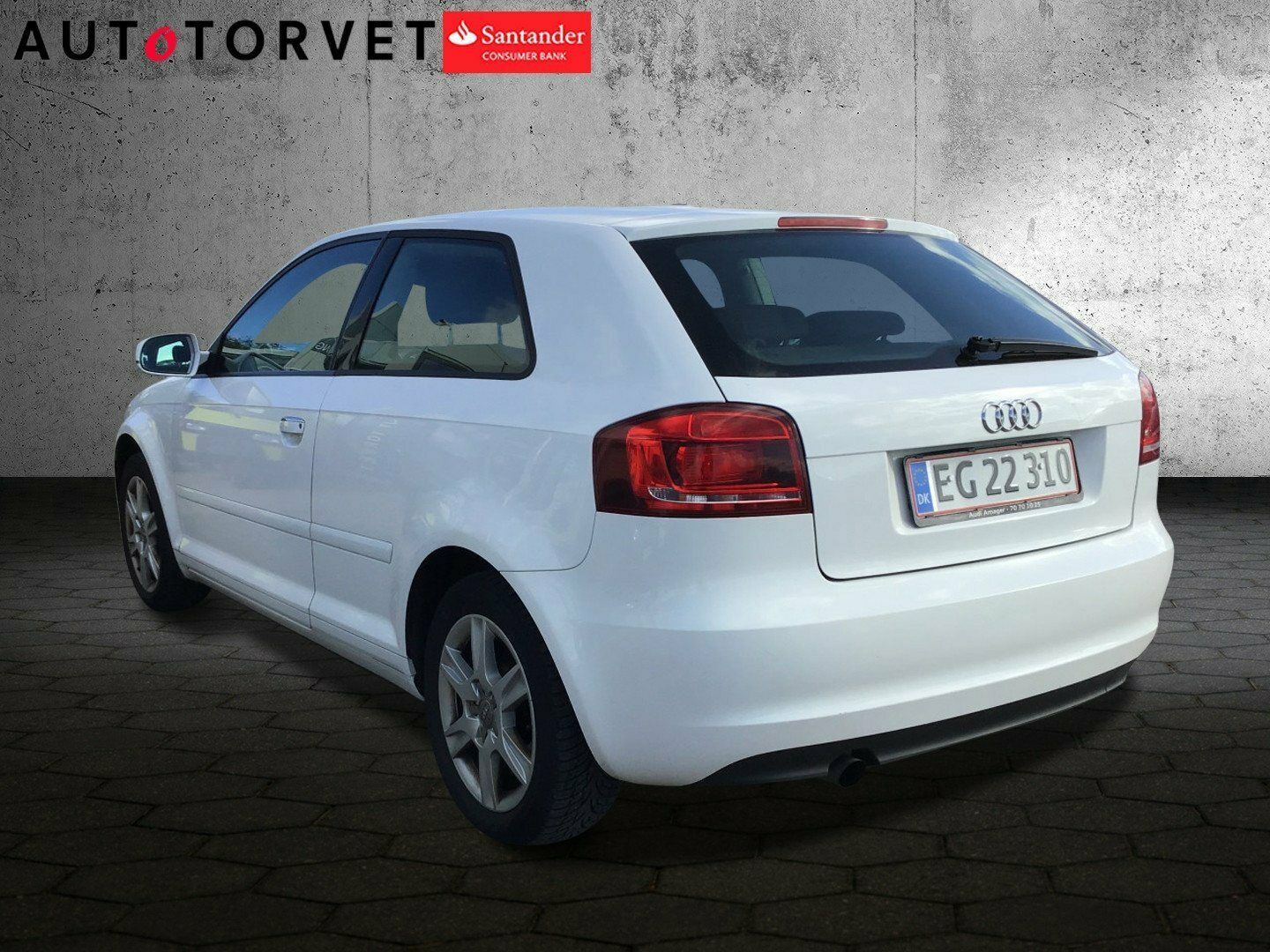 Hvid Audi A3 fra 2011