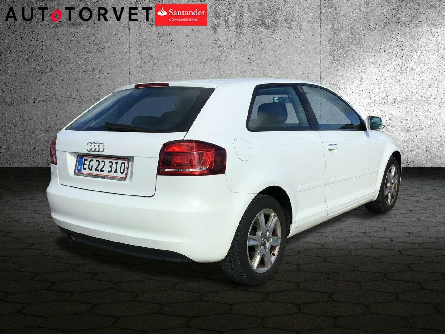 Hvid Audi A3 fra 2011