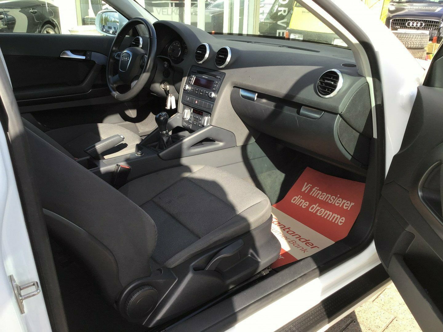Hvid Audi A3 fra 2011