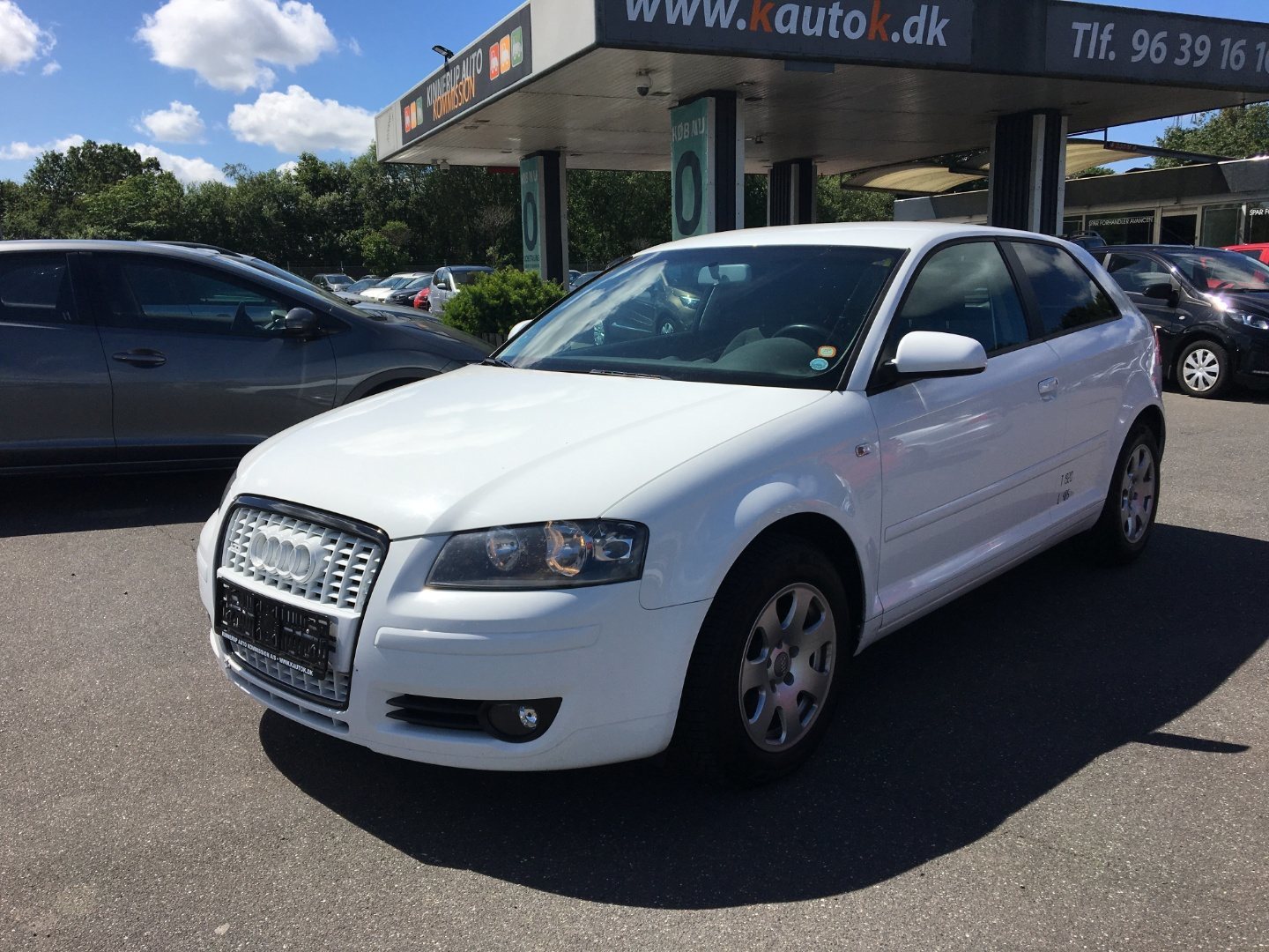 Hvid Audi A3 fra 2008