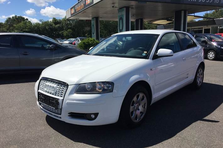 Hvid Audi A3 fra 2008