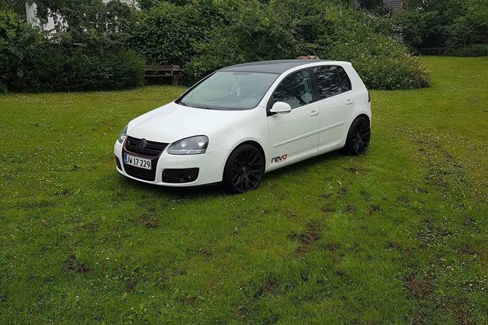 Hvid VW Golf fra 2008