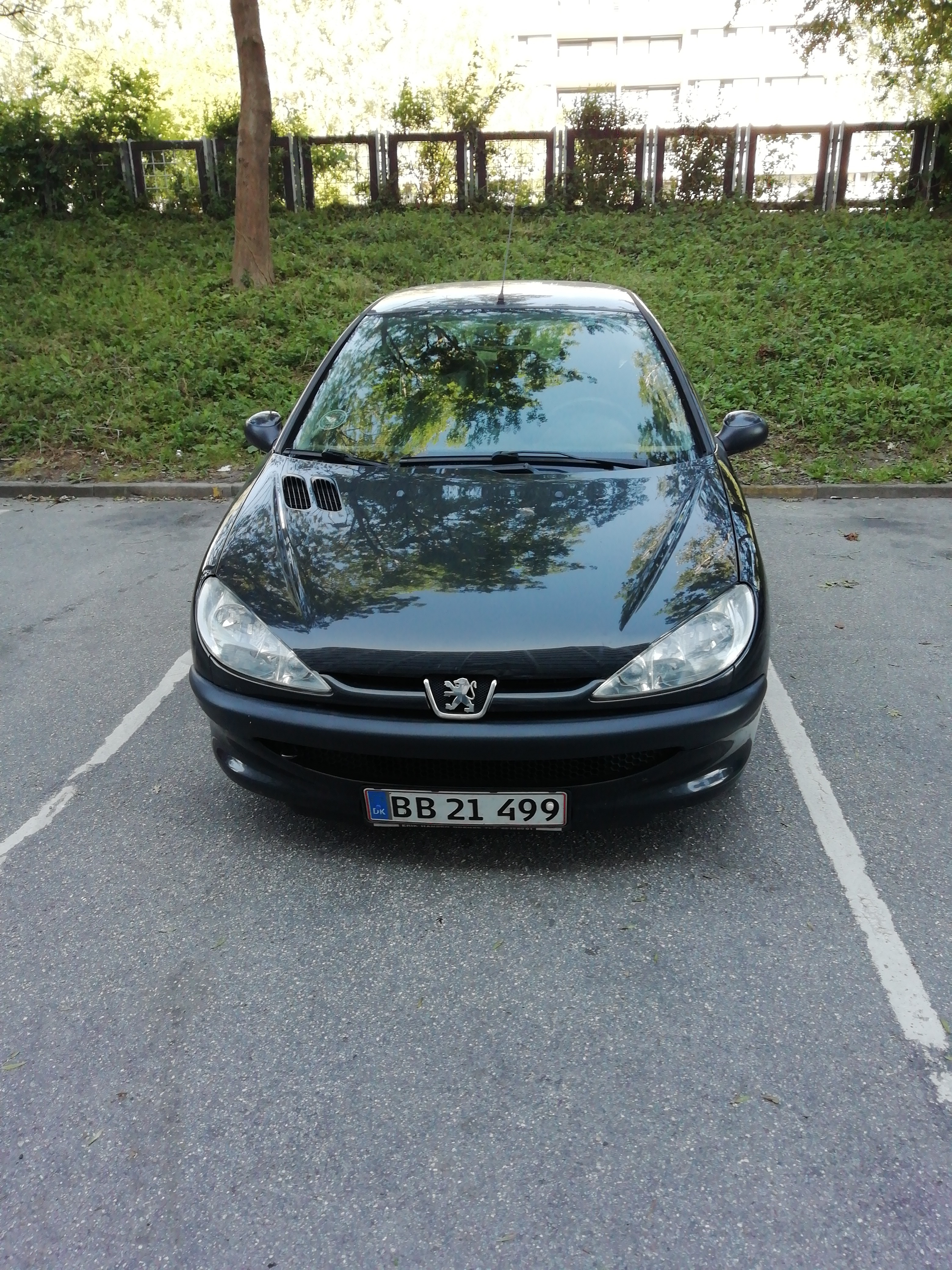 Sort Peugeot 206 fra 2006