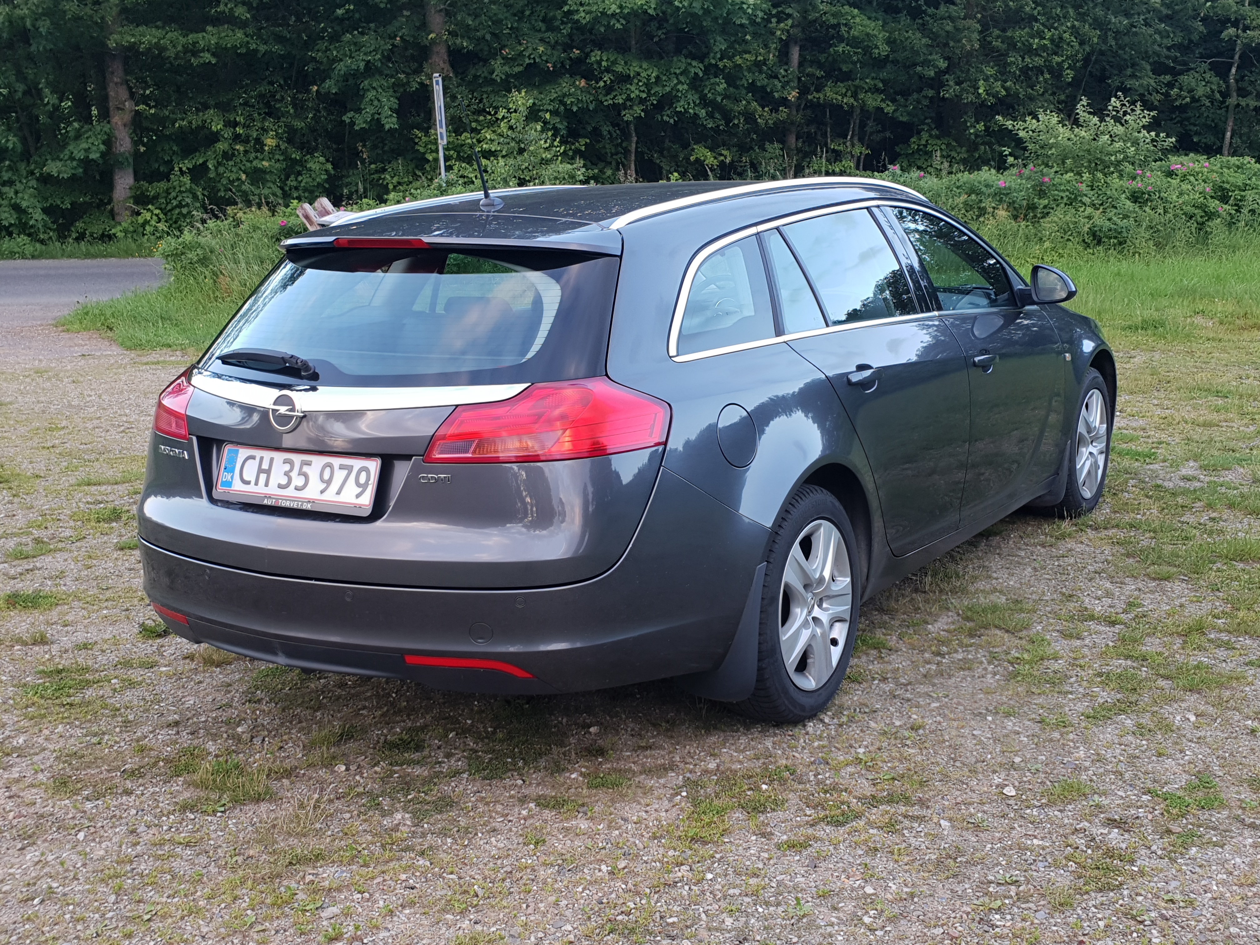 Grå Opel Insignia fra 2011