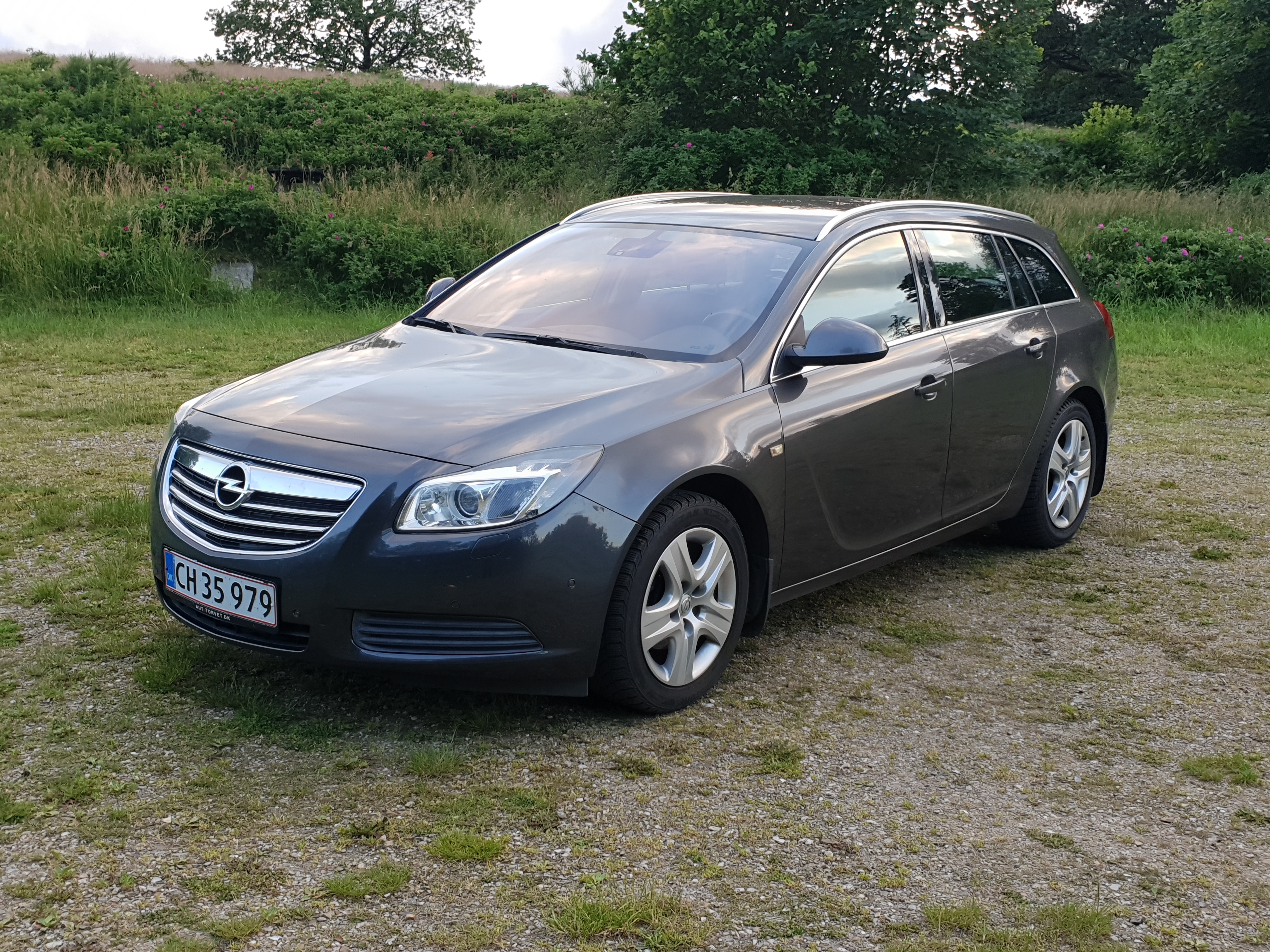 Grå Opel Insignia fra 2011