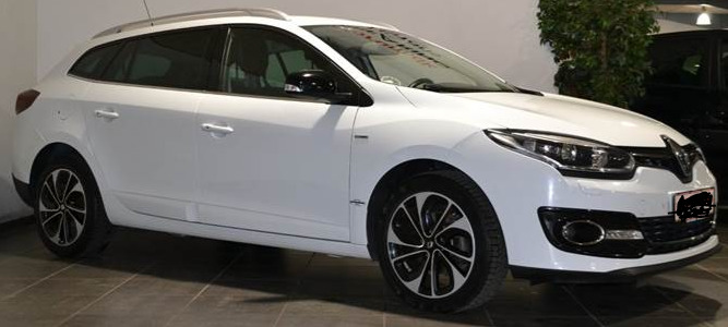 Hvid Renault Megane Grandtour fra 2014