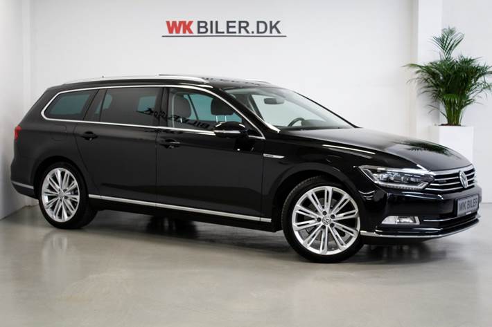 Sort VW Passat fra 2015