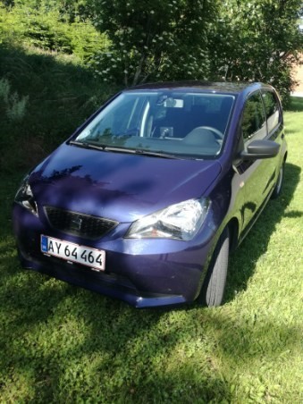 Blå Seat Mii fra 2016