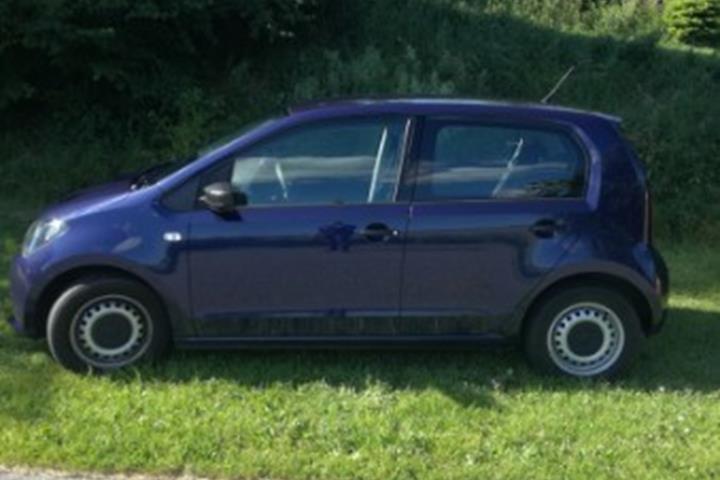 Blå Seat Mii fra 2016
