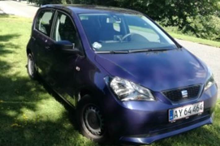 Blå Seat Mii fra 2016