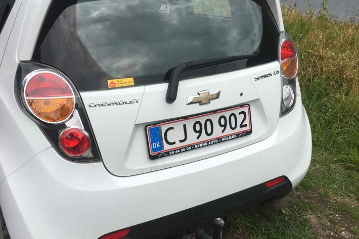 Hvid Chevrolet Spark fra 2011