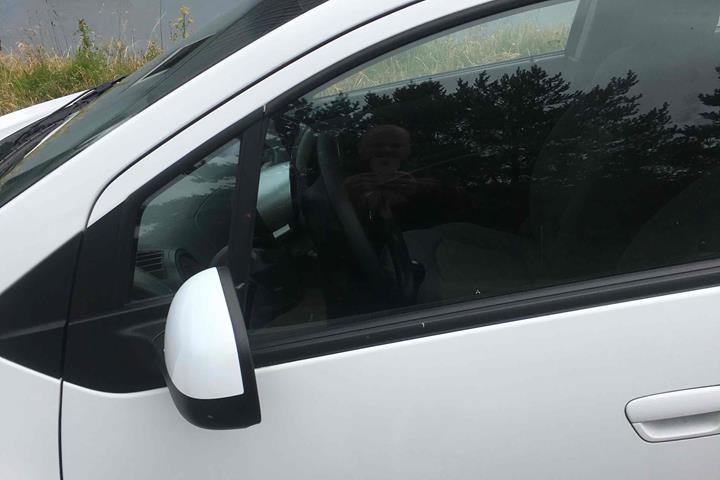 Hvid Chevrolet Spark fra 2011