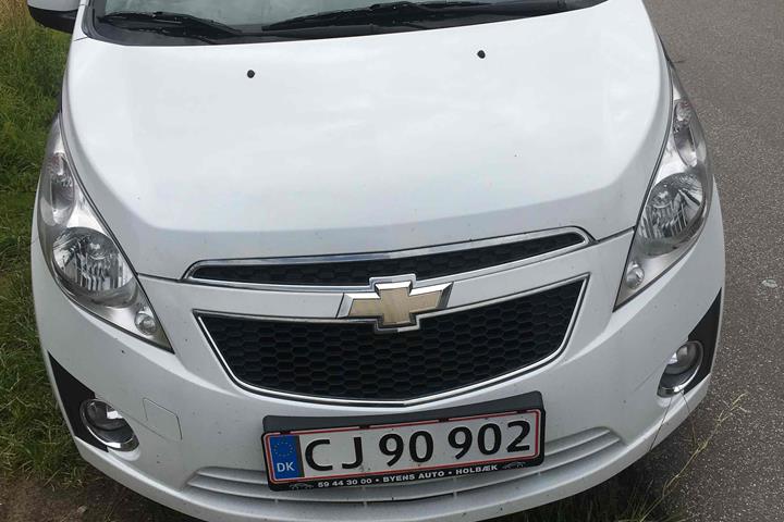 Hvid Chevrolet Spark fra 2011