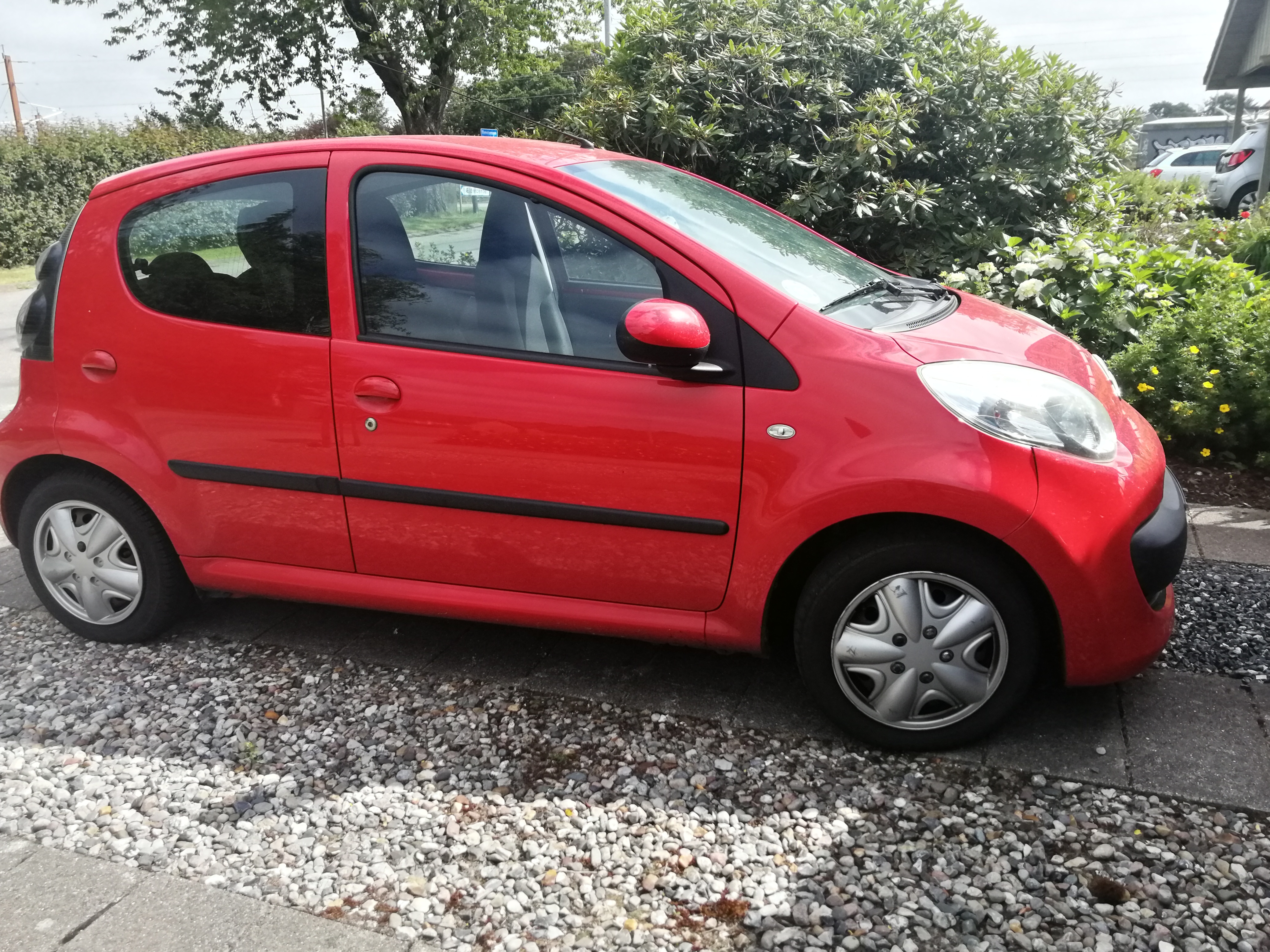 Rød Citroën C1 fra 2006