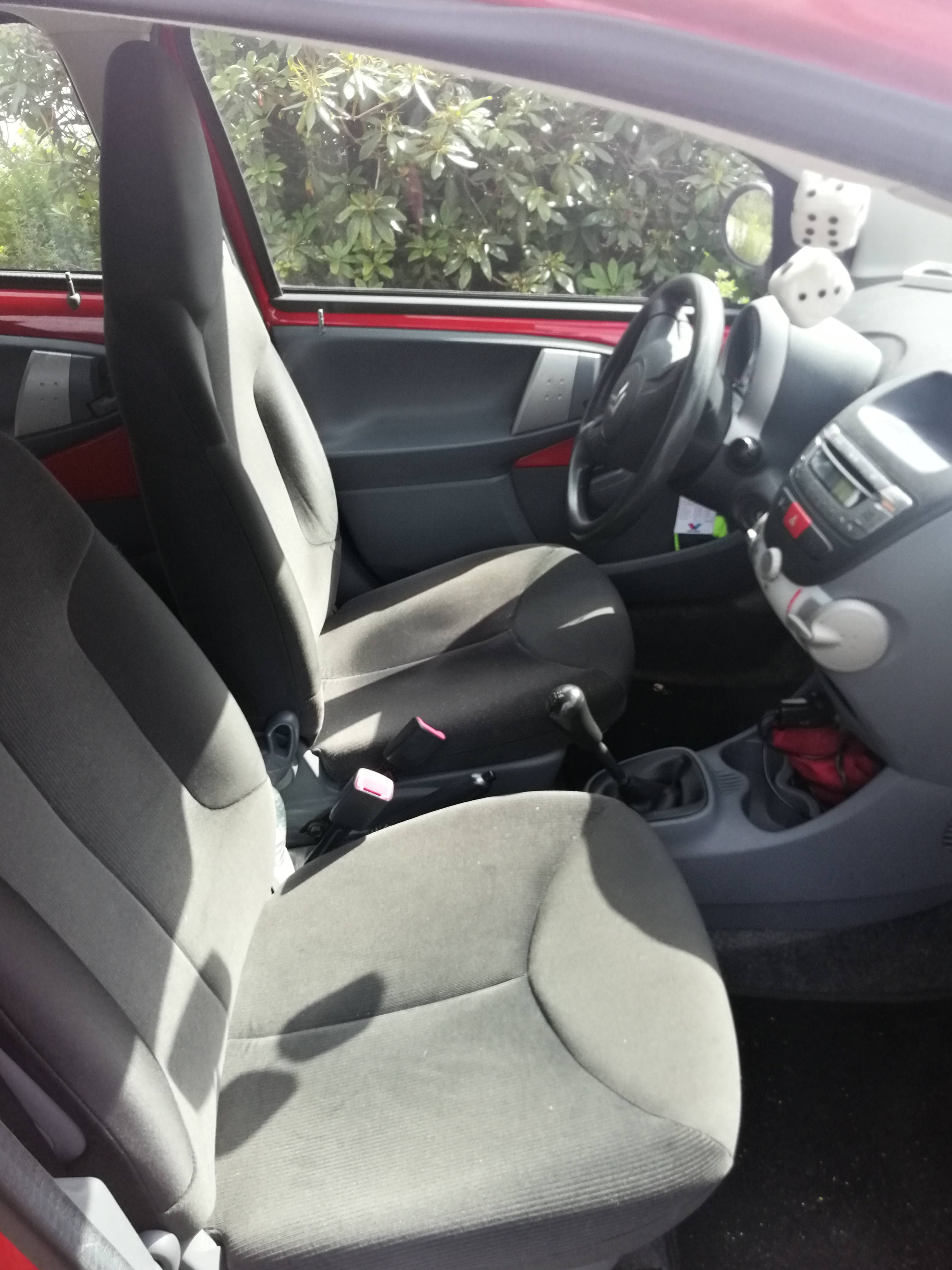 Rød Citroën C1 fra 2006