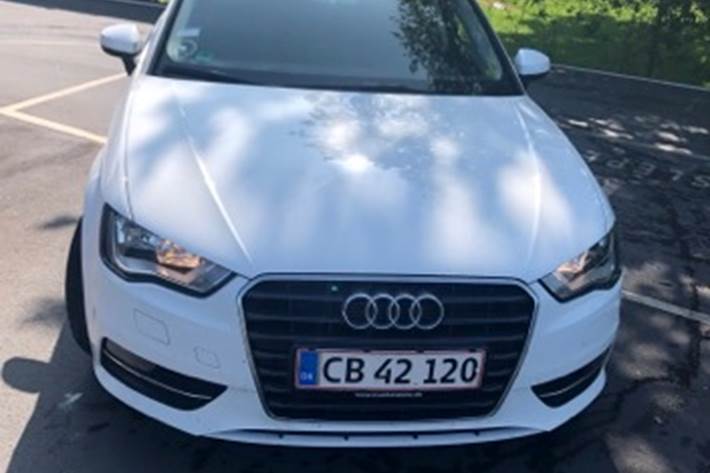 Hvid Audi A3 Sportback fra 2016