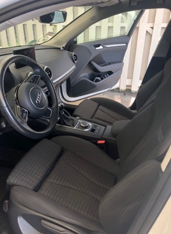 Hvid Audi A3 Sportback fra 2016