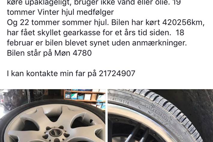 Sort BMW X5 fra 2002