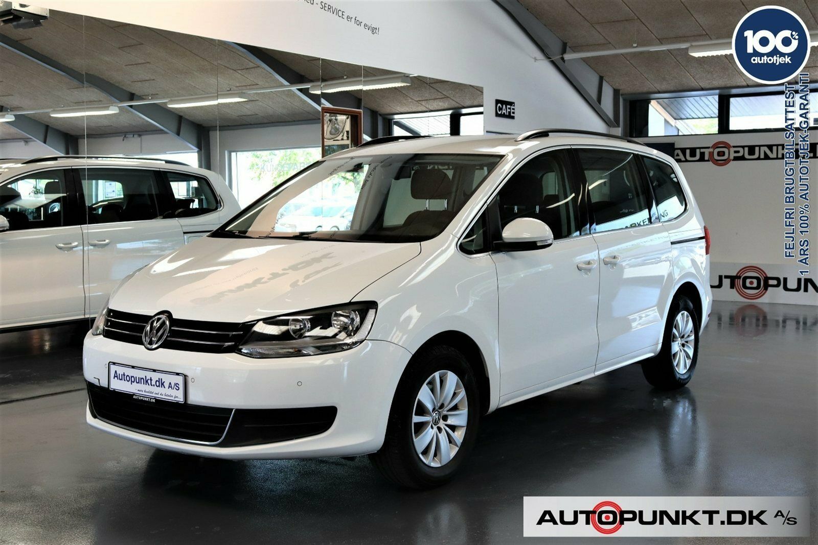 Hvid VW Sharan fra 2015