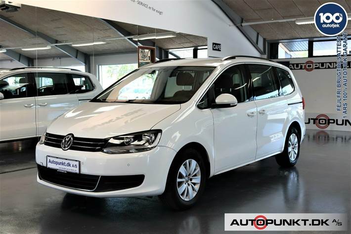 Hvid VW Sharan fra 2015