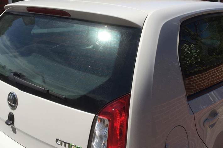 Hvid Skoda Citigo fra 2014