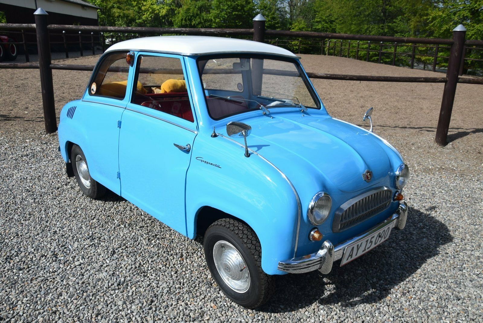 Blå Goggomobil T 300 fra 1958