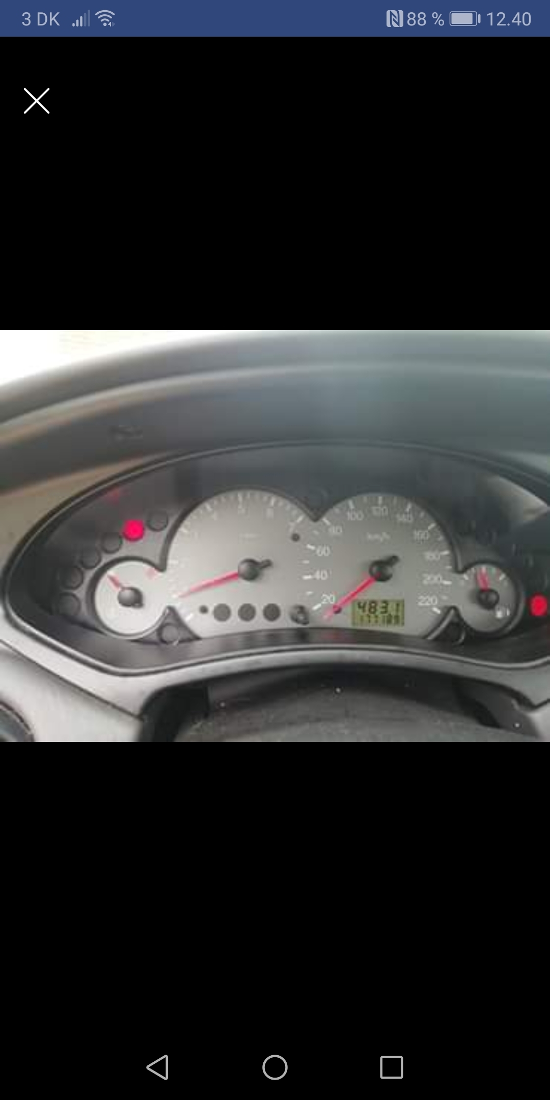 Grøn Ford Focus fra 1999