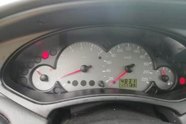 Grøn Ford Focus fra 1999
