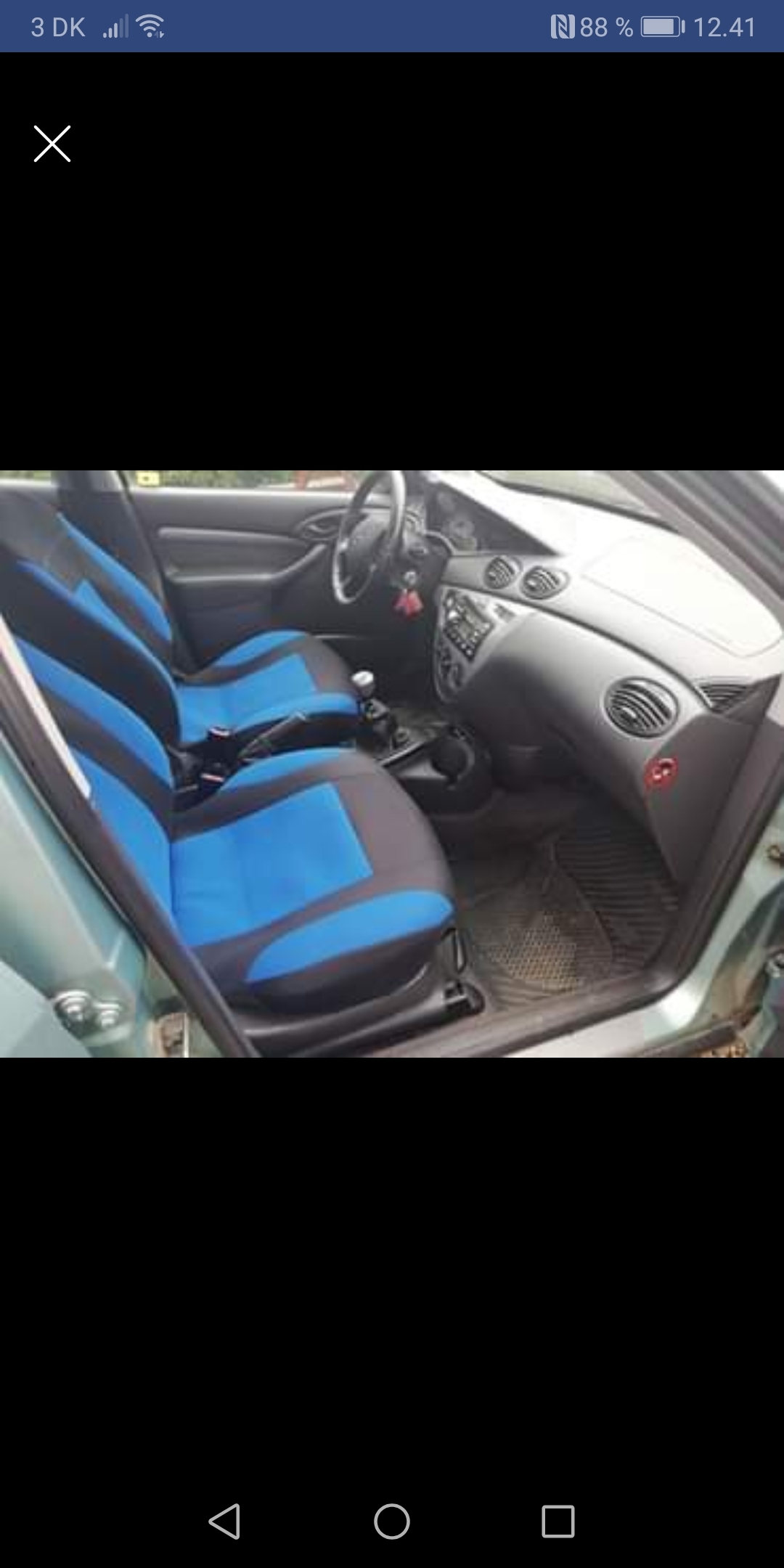 Grøn Ford Focus fra 1999