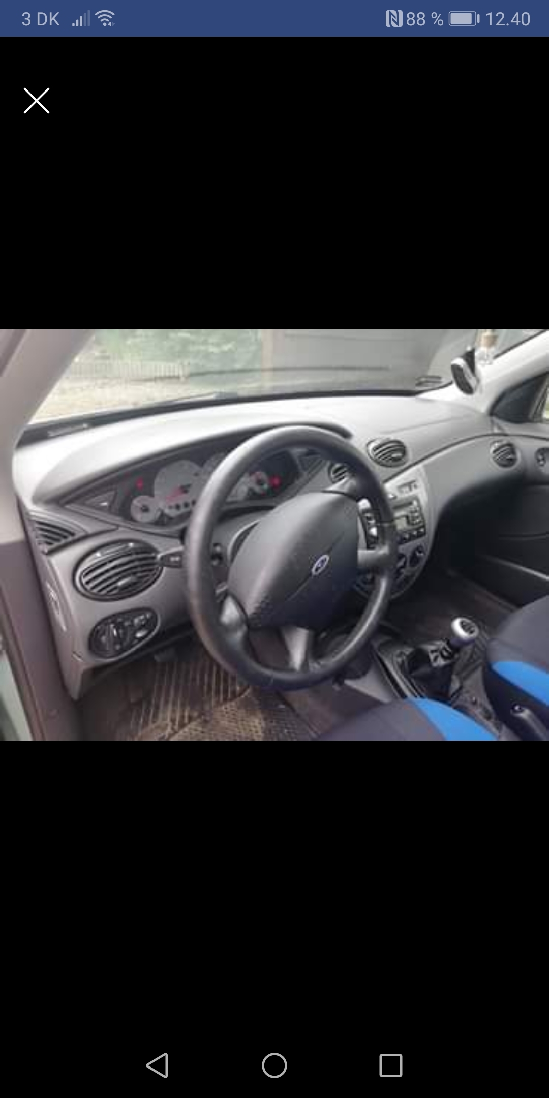 Grøn Ford Focus fra 1999