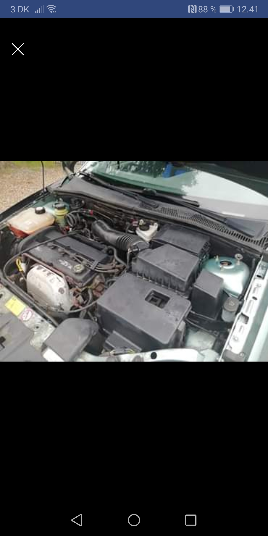 Grøn Ford Focus fra 1999