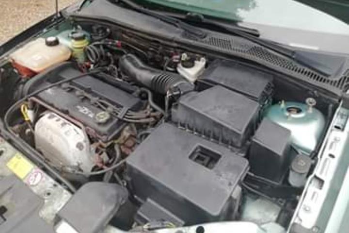 Grøn Ford Focus fra 1999