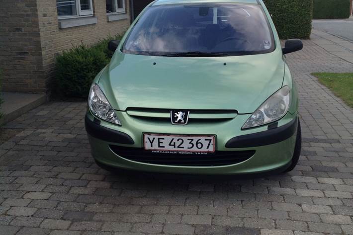 Grøn Peugeot 307 fra 2002