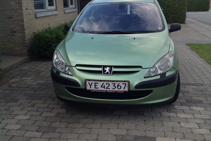 Grøn Peugeot 307 fra 2002
