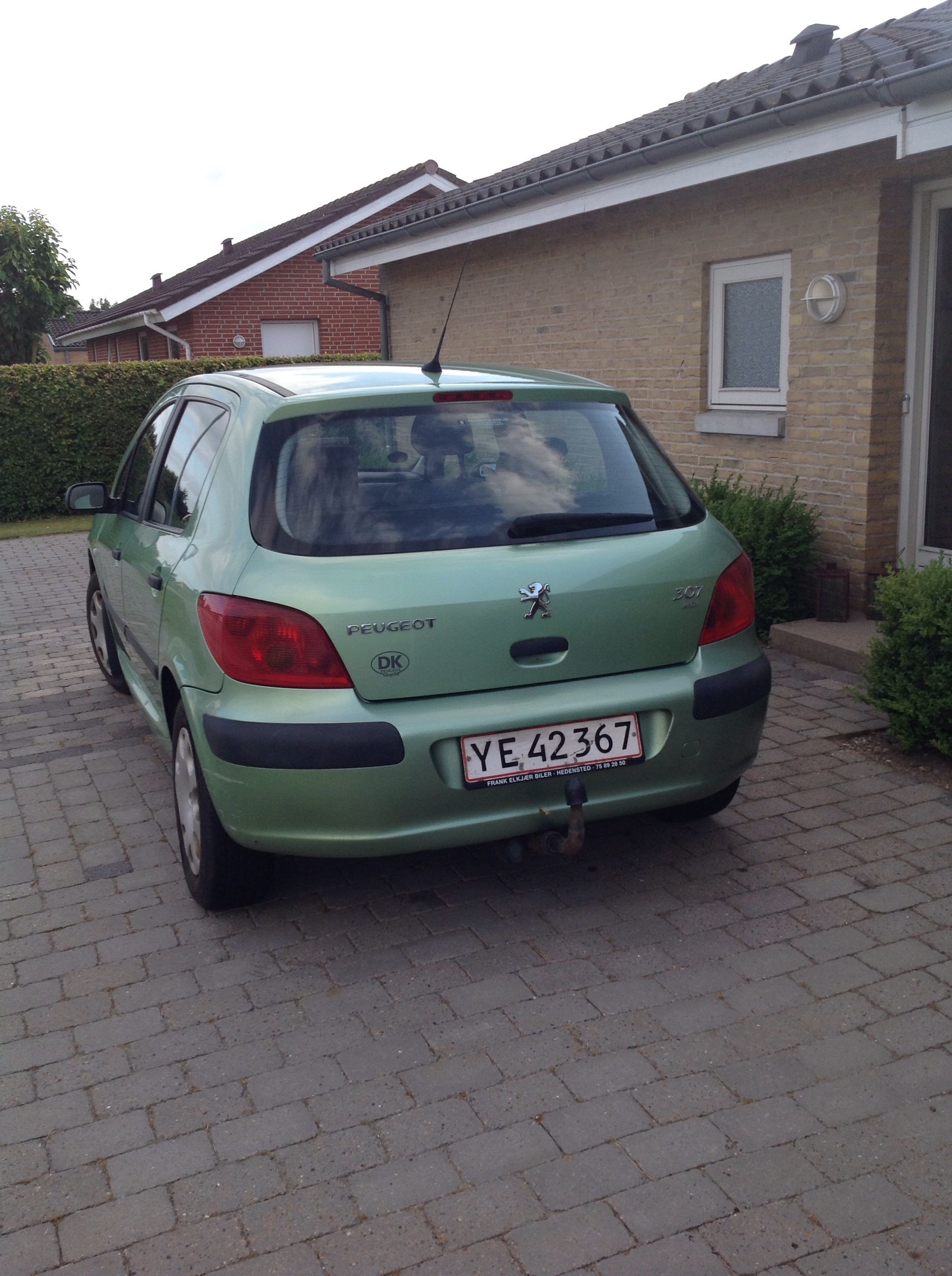 Grøn Peugeot 307 fra 2002